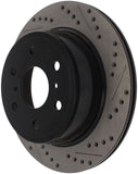 StopTech 05-10 GMC Sierra (w/ Rear Drum) / 07-09 GMC Yukon Rear Right Slotted & Drilled Rotor - 127.66065R