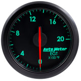 Autometer Airdrive 2-1/16in EGT Gauge 0-2000 Degrees F - Black - 9145-T
