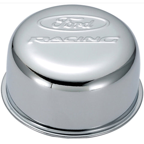 Ford Racing Chrome Breather Cap w/ Ford Racing Logo - Twist Type - 302-200