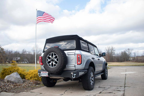 Fishbone Offroad 2021+ Ford Bronco Rear Bumper - Black - FB22360