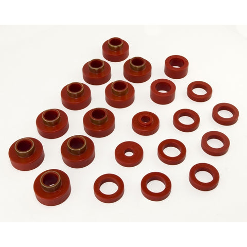 Rugged Ridge Body Mount Kit Red 80-86 CJ7 22 Pieces - 18351.03