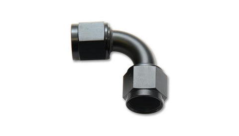 Vibrant -6AN Female 90 Degree Union Adapter (AN to AN) - Anodized Black Only - 10732