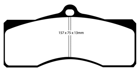 EBC 68-69 Chevrolet Camaro (1st Gen) 4.9 Bluestuff Front Brake Pads - DP51155NDX