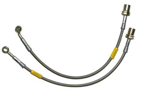 Goodridge 03-08 Toyota Corolla (Rear Drum Models) Stainless Steel Brake Lines - 21089