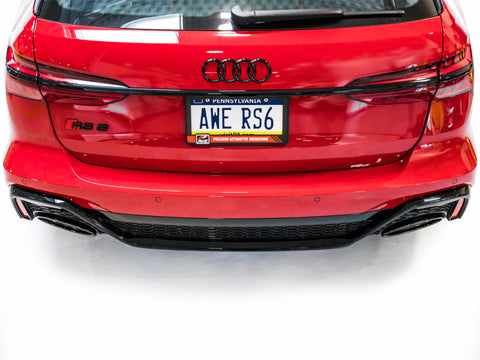 AWE Tuning 21-23 Audi C8 RS6/RS7 SwitchPath Cat-Back Exhaust - Diamond Black Tips - 3025-33776