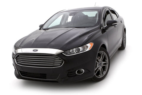 AVS 13-16 Ford Fusion (Grille Fascia Mount) Aeroskin Low Profile Acrylic Hood Shield - Smoke - 320043