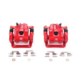 Power Stop 01-06 Acura MDX Rear Red Calipers w/Brackets - Pair - S2674