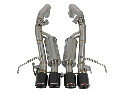 aFe MACH Force-Xp Axle-Back Exhaust System w/ Carbon Fiber Tips Chevrolet Corvette (C7) 14-19 6.2L - 49-34056-1C