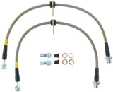 StopTech 02-12 Toyota Camry Coupe/Sedan / 04-08 Solara Front Stainless Steel Brake Lines - 950.44015