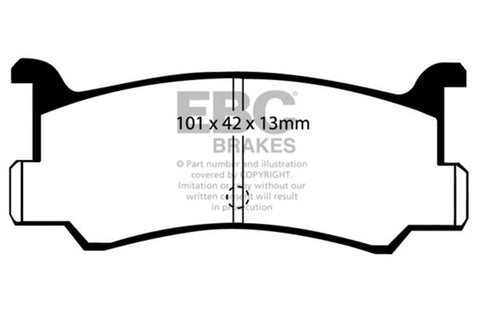 EBC 91-96 Ford Escort 1.8 Ultimax2 Front Brake Pads - UD473