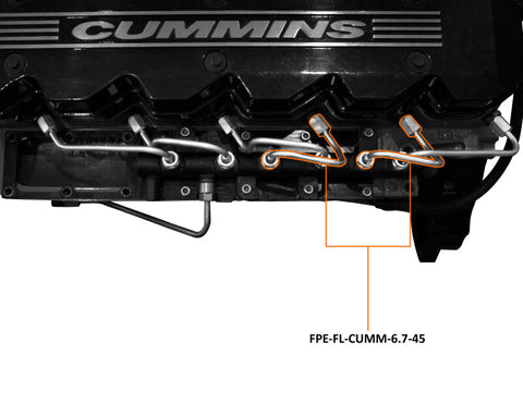 Fleece Performance 07.5-18 Dodge Ram 2500/3500 6.7L Cummins Fuel Injection Line (4 & 5) - FPE-FL-CUMM-6.7-45