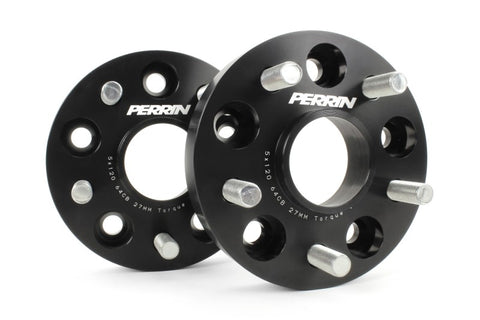 PERRIN 17-18 Honda Civic Type R 64.1mm Hub 5x120 27mm Wheel Spacers (One Pair) - PHP-WHL-027BK
