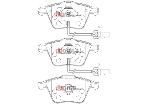 DBA 08-15 Audi TTS Quattro Front SP Performance Brake Pads - DB2210SP