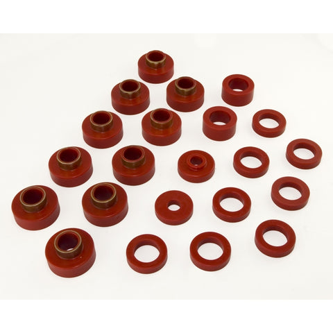 Rugged Ridge Body Mount Kit Red 80-86 CJ7 22 Pieces - 18351.03