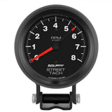 Autometer Z-Series 3-3/4in 8K RPM Pedestal w/ Red Line Tachometer Gauge - 2894