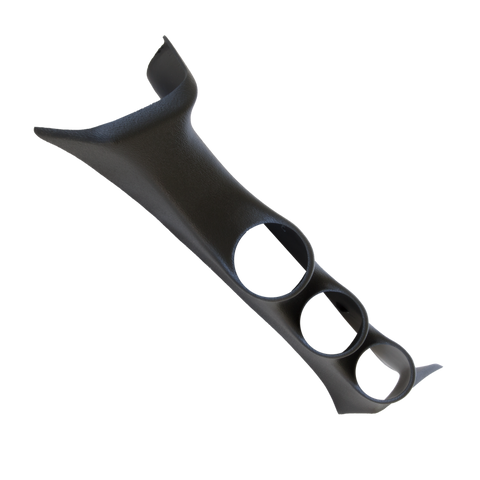 Autometer 08-10 Ford Super Duty 52mm Black Triple Pillar - 17313