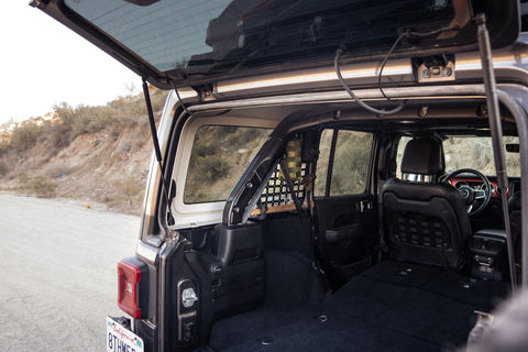 DV8 Offroad 2018+ Jeep Wrangler Rear Window Molle Panels - MPJL-01