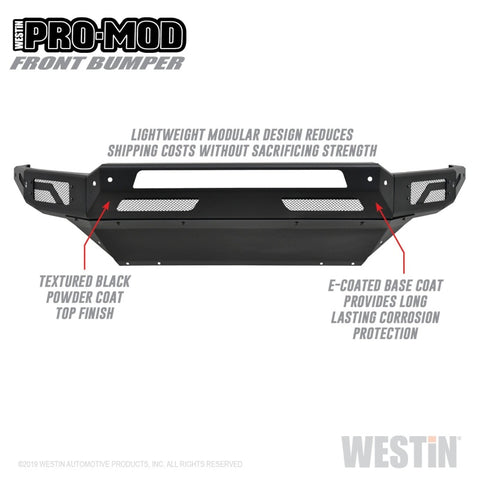 Westin 13-18 Dodge Ram 1500 / 2019 Ram 1500 Classic Pro-Mod Front Bumper - 58-41025