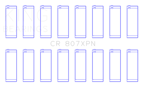 King Chevy LS1 / LS6 / LS3 (Size 020) Performance Rod Bearing Set - CR807XPN020