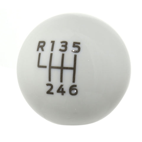 Ford Racing 15-19 Ford Mustang EcoBoost / GT w/ 6-Speed Manual Transmission Bullitt White Shift Knob - M-7213-M8B