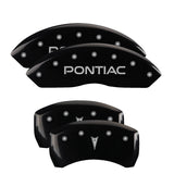 MGP 4 Caliper Covers Engraved Front & Rear MGP Black finish silver ch - 18026SMGPBK