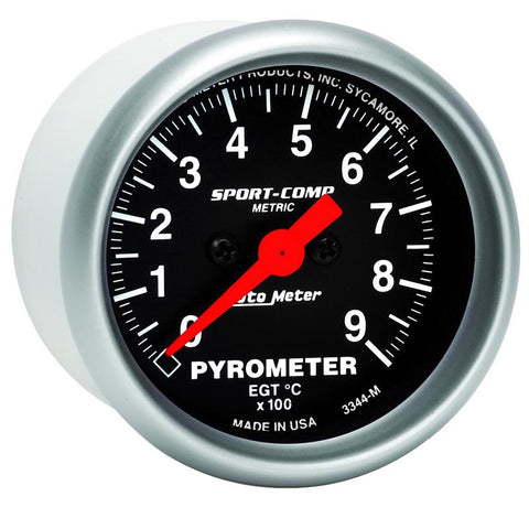 Autometer Sport-Comp 52.4mm 0-900 Deg C Electronic Pyrometer Gauge - 3344-M