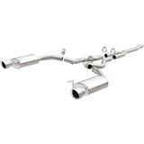 MagnaFlow Cat Back, SS, 2.5in, Street, Dual Split Polished 4.5in Tips 2015 Ford Mustang Ecoboost - 19097