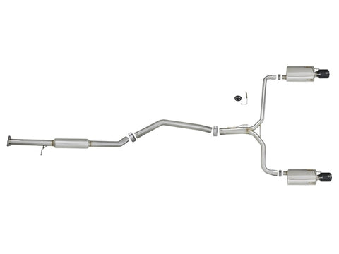 aFe Takeda Exhaust 304SS Dual Cat-Back w/ Black Tips 13-17 Honda Accord LX/EX/EX-L Sedan L4 2.4L - 49-36605-B