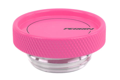 PERRIN 02-21 Subaru WRX / 2022 BRZ & GR86 / 04-21 STI / 00-18 Forester XT Oil Fill Cap - Hyper Pink - PSP-ENG-711HP