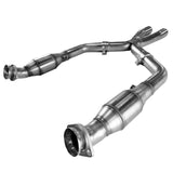 Kooks 05-10 Ford Mustang GT 2 1/2in x 2 1/2in OEM Exhaust GREEN Cat X Pipe - 11313300