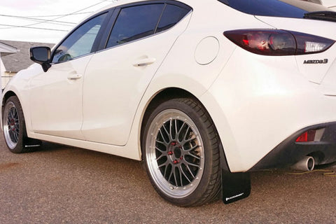 Rally Armor 14-18 Mazda 3/Speed3 Red UR Mud Flap w/ White Logo - MF31-UR-RD/WH