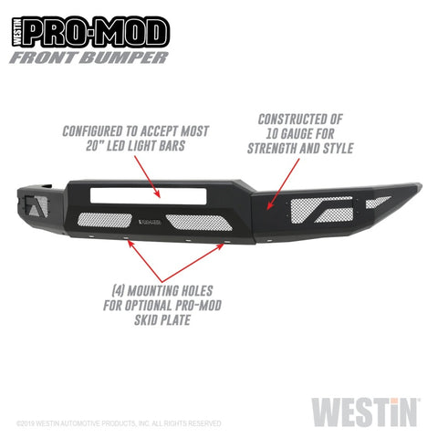 Westin 15-20 Chevrolet Colorado Pro-Mod Front Bumper - 58-41055