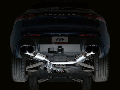 AWE Tuning 2022+ Porsche Macan 2.9TT Touring Edition Cat-Back Exhaust w/ Diamond Black Tips - 3015-43952