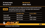 ACL BMW M20/M50/M52/M54  - 1919CC 80.0mm Bore 66.0mm Stroke .25 Oversized Main Bearing Set - 7M1532H-.25