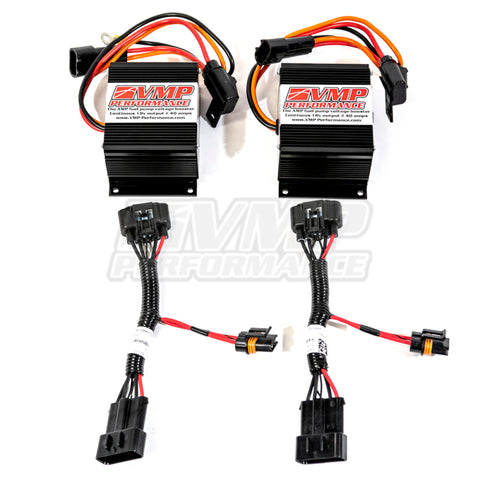 VMP Performance 07-10 Ford Shelby GT500 Dual Plug and Play Fuel Pump Voltage Booster - VMP-ENF004