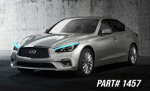 Oracle 14-21 Infiniti Q50 RGB+W Headlight DRL Upgrade Kit - ColorSHIFT w/ BC1 Controller - 1457-335