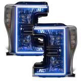 Oracle 17-19 Ford F-250 SD Dynamic Pre-Assembled Headlights - Halogen - Black Edition - - 8203-332