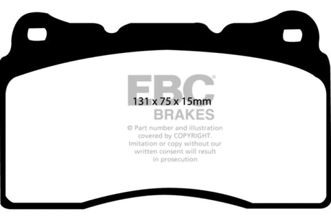 EBC 04-08 Acura TL 3.2 (Manual)(Brembo) Redstuff Front Brake Pads - DP31210C