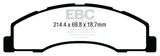 EBC 08-14 Ford Econoline E150 4.6L Extra Duty Front Brake Pads - ED93004