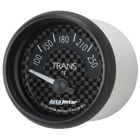 Autometer GT Series 52mm Short Sweep Electronic 100-250 Deg F Transmission Temperature - 8049