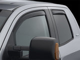 WeatherTech 07+ Toyota Tundra Double Cab Front and Rear Side Window Deflectors - Dark Smoke - 82450