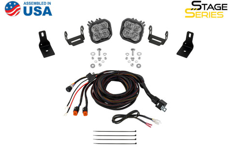 Diode Dynamics 2022+ Ford Maverick SS3 Sport Stage Series Ditch Light Kit White Combo - DD7762