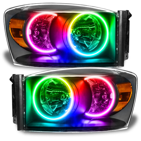 Oracle 07-08 Dodge Ram SMD HL - Black - ColorSHIFT w/o Controller - 8187-334