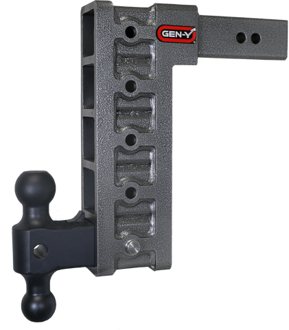 Gen-Y Mega Duty 2.5in Shank 12in Drop 3K TW 21K Hitch w/GH-061 Dual-Ball - GH-615