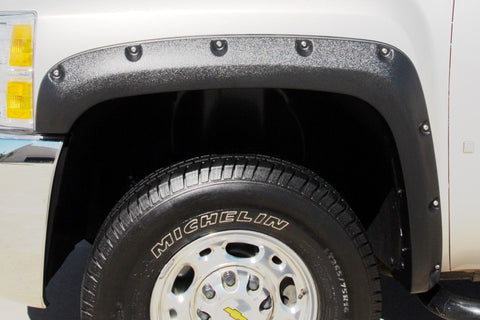 Lund 07-13 Chevy Silverado 1500 RX-Rivet Textured Elite Series Fender Flares - Black (4 Pc.) - RX106T