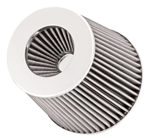Spectre Adjustable Conical Air Filter 5-1/2in. Tall (Fits 3in. / 3-1/2in. / 4in. Tubes) - White - 8138