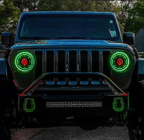Oracle Oculus Bi-LED Projector Headlights for Jeep JL/Gladiator JT - w/ Simple Controller - 5839-504-B
