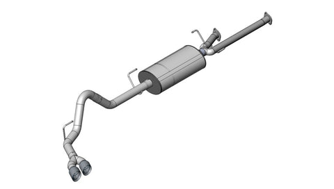 Corsa 2011-2021 Toyota Tundra Double Cab/Crew Max 5.7L V8 Polished Sport Cat-Back Exhaust - 14916