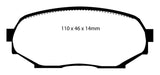 EBC 90-93 Geo Storm 1.6 Redstuff Front Brake Pads - DP3802C
