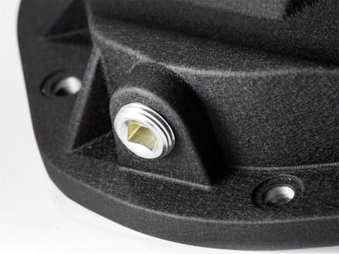 aFe Power Front Differential Cover 5/94-12 Ford Diesel Trucks V8 7.3/6.0/6.4/6.7L (td) Machined Fins - 46-70082